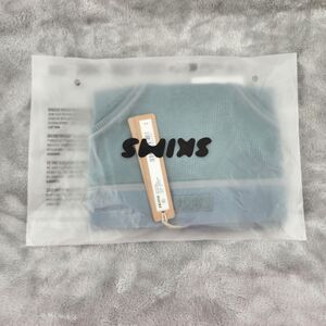 SKIMS Medium Kyanite Cotton Rib Mid Rise Brief NWT